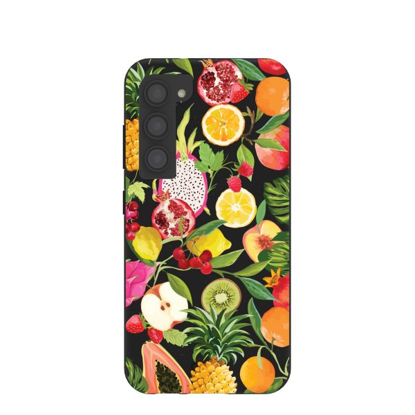 Black Tutti Frutti Samsung Galaxy S23 Case Online Hot Sale