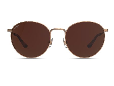 Santorini Rounds Sunglasses in Rose Gold on Sale