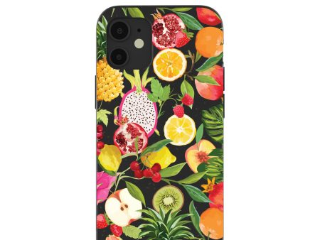 Black Tutti Frutti iPhone 12 Mini Case Discount