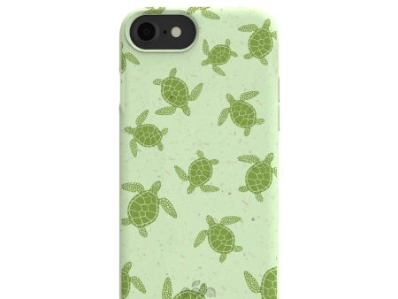 Sage Green Tiny Turtles iPhone 6 6s 7 8 SE Case For Cheap