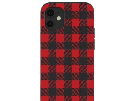 Black Flannel iPhone 12 Mini Case Discount