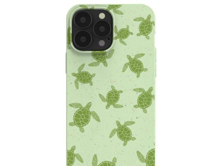 Sage Green Tiny Turtles iPhone 13 Pro Max Case Supply