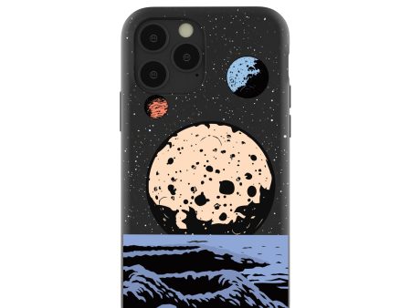 Black Retro Moon iPhone 11 Pro Case Online