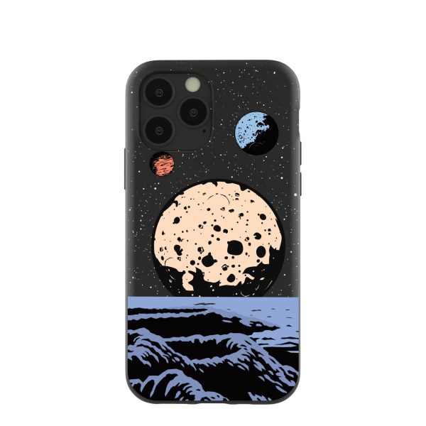 Black Retro Moon iPhone 11 Pro Case Online