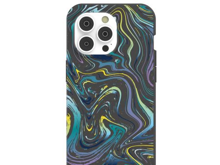 Black Space Waves iPhone 14 Pro Case Supply