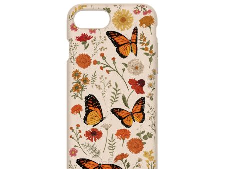 Seashell Monarch Butterfly iPhone 6 6s 7 8 SE Case For Cheap