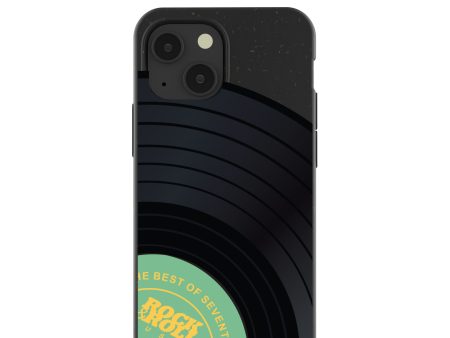 Black Vinyl Vibes iPhone 13 Mini Case Cheap