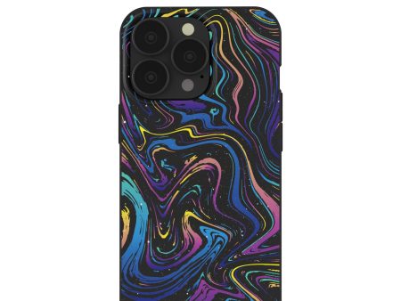 Black Galaxy Swirls iPhone 13 Pro Case on Sale