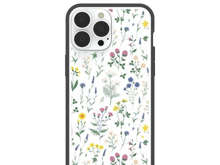 Clear Shadow Blooms iPhone 13 Pro Max Case With Black Ridge Cheap