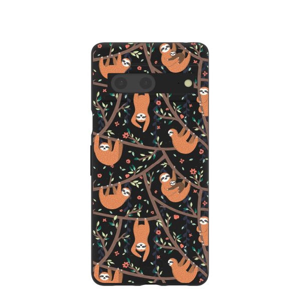 Black Jungle Sloths Google Pixel 7 Case Supply