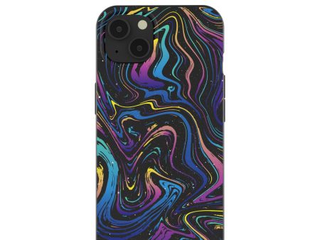 Black Galaxy Swirls iPhone 13 Case Online Sale