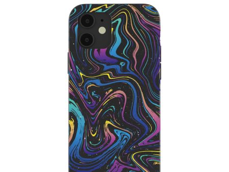 Black Galaxy Swirls iPhone 12  iPhone 12 Pro Case For Discount