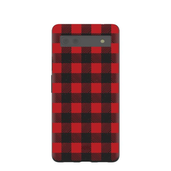 Black Flannel Google Pixel 6a Case Supply