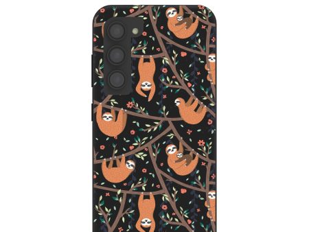 Black Jungle Sloths Samsung Galaxy S23 Case Cheap