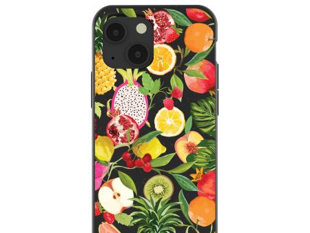 Black Tutti Frutti iPhone 13 Mini Case Online Sale