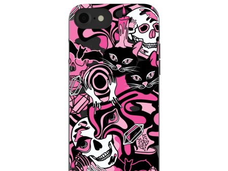 Black Spellbound Ghouls iPhone 6 6s 7 8 SE Case For Sale