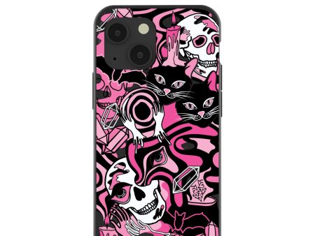 Black Spellbound Ghouls iPhone 13 Mini Case Discount