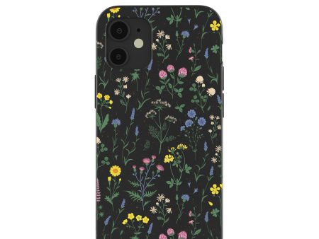 Black Shadow Blooms iPhone 12 Mini Case For Cheap