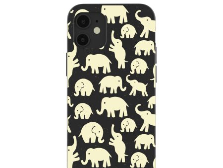 Black Little Elephants iPhone 12 Mini Case Online Sale