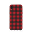 Black Flannel iPhone XR Case Cheap