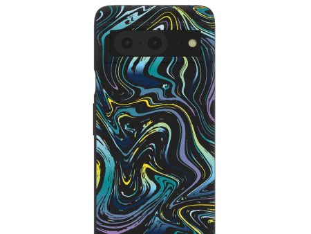 Black Space Waves Google Pixel 8 Case on Sale