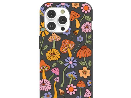 Black Midnight Shrooms iPhone 14 Pro Case Sale