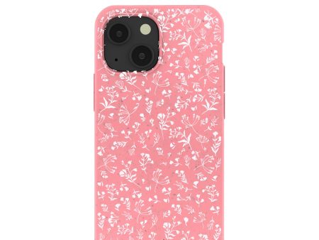 Bubblegum Pink Dreamy Meadow iPhone 13 Mini Case Supply