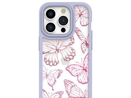 Clear Butterfly Effect iPhone 15 Pro Case With Lavender Ridge Discount