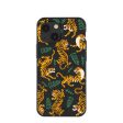 Black Playful Tigers iPhone 13 Mini Case Hot on Sale