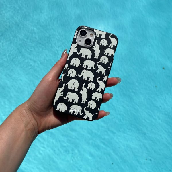 Black Little Elephants iPhone XR Case For Discount