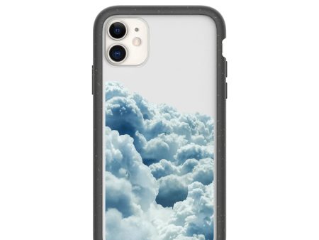 Clear Above the Clouds iPhone 11 Case With Black Ridge on Sale