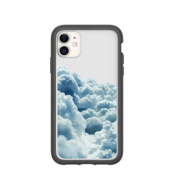 Clear Above the Clouds iPhone 11 Case With Black Ridge on Sale