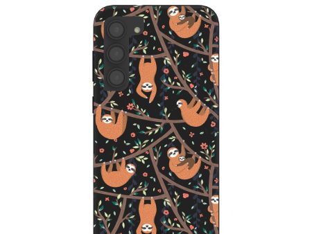 Black Jungle Sloths Samsung Galaxy S23+(Plus) Case Sale