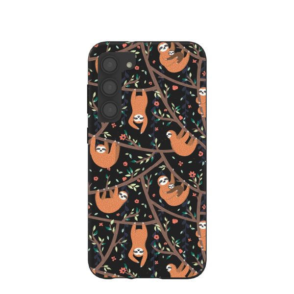 Black Jungle Sloths Samsung Galaxy S23+(Plus) Case Sale