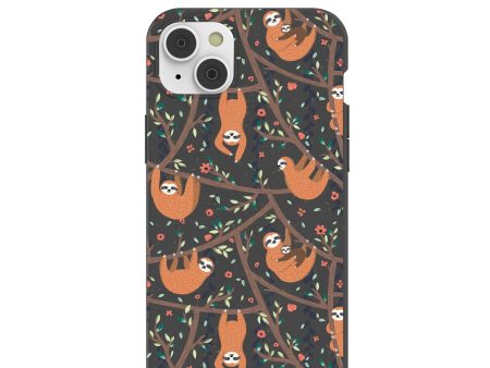 Black Jungle Sloths iPhone 14 Plus Case Online Sale