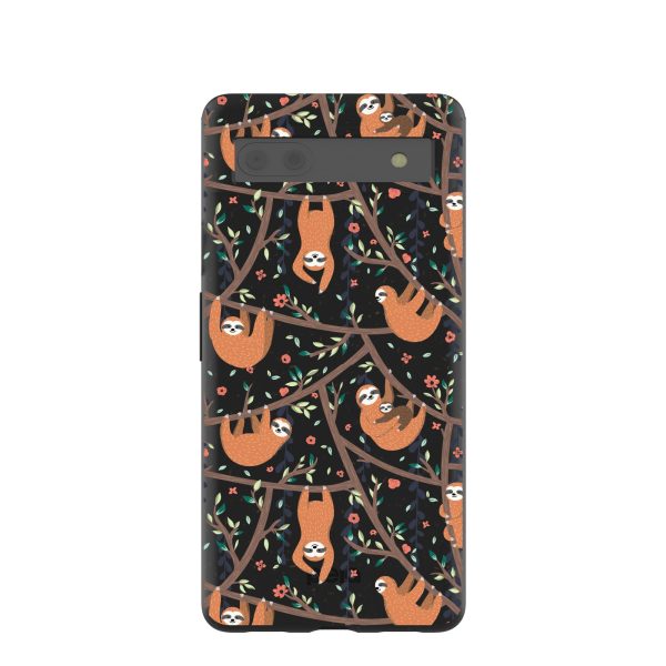 Black Jungle Sloths Google Pixel 6a Case Fashion