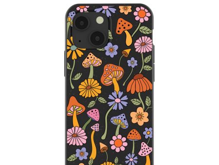 Black Midnight Shrooms iPhone 13 Mini Case For Sale