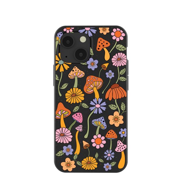 Black Midnight Shrooms iPhone 13 Mini Case For Sale