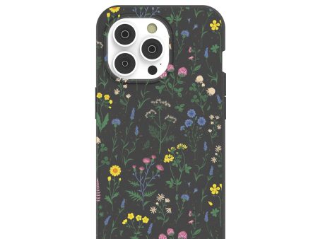 Black Shadow Blooms iPhone 14 Pro Case For Sale