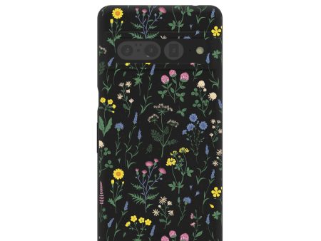 Black Shadow Blooms Google Pixel 7 Pro Case Hot on Sale