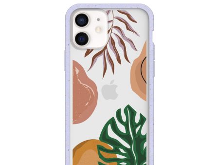 Clear Abstract Botanics iPhone 12  iPhone 12 Pro Case With Lavender Ridge Discount