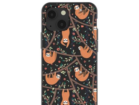 Black Jungle Sloths iPhone 13 Mini Case Supply