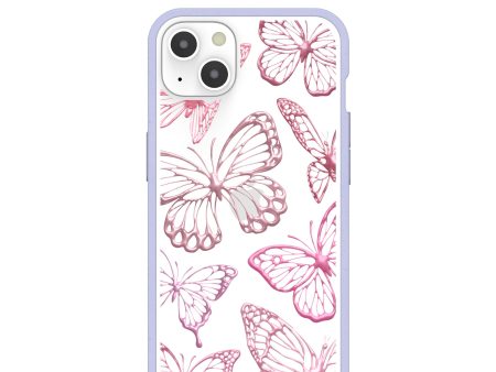 Clear Butterfly Effect iPhone 13 Case With Lavender Ridge on Sale