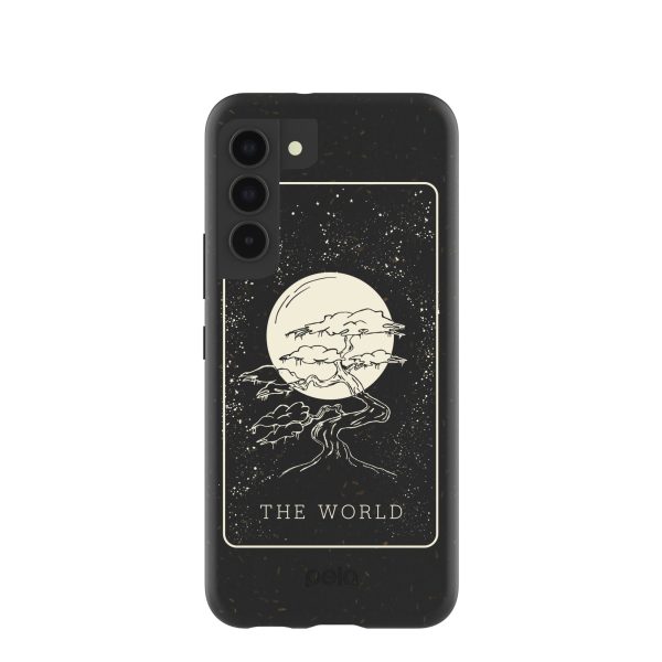 Black The World Samsung Galaxy S22 Case Cheap