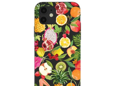 Black Tutti Frutti iPhone 12  iPhone 12 Pro Case Discount