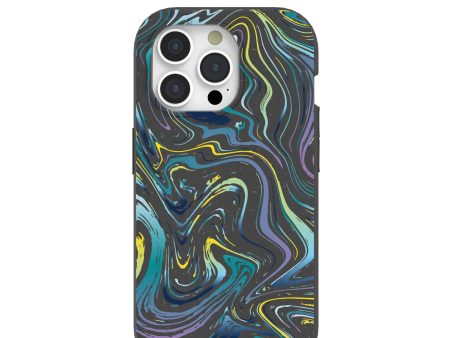 Black Space Waves iPhone 15 Pro Case Online now