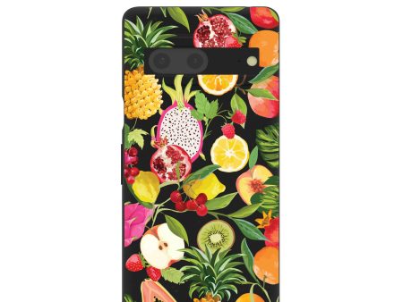 Black Tutti Frutti Google Pixel 7 Case For Cheap