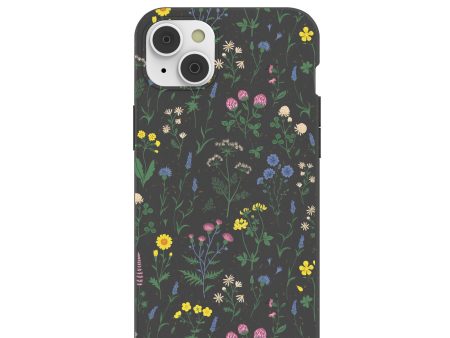 Black Shadow Blooms iPhone 14 Plus Case Online now