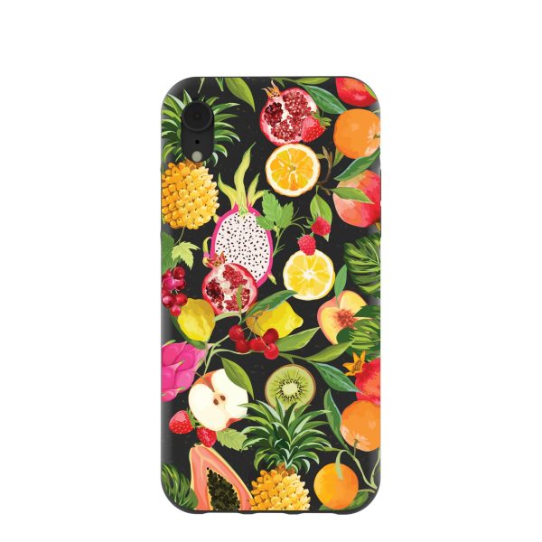 Black Tutti Frutti iPhone XR Case Online Hot Sale