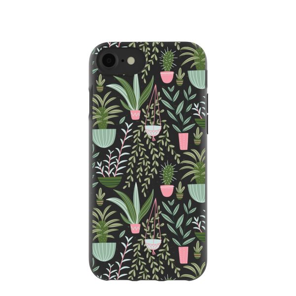 Black Indoor Garden iPhone 6 6s 7 8 SE Case Cheap